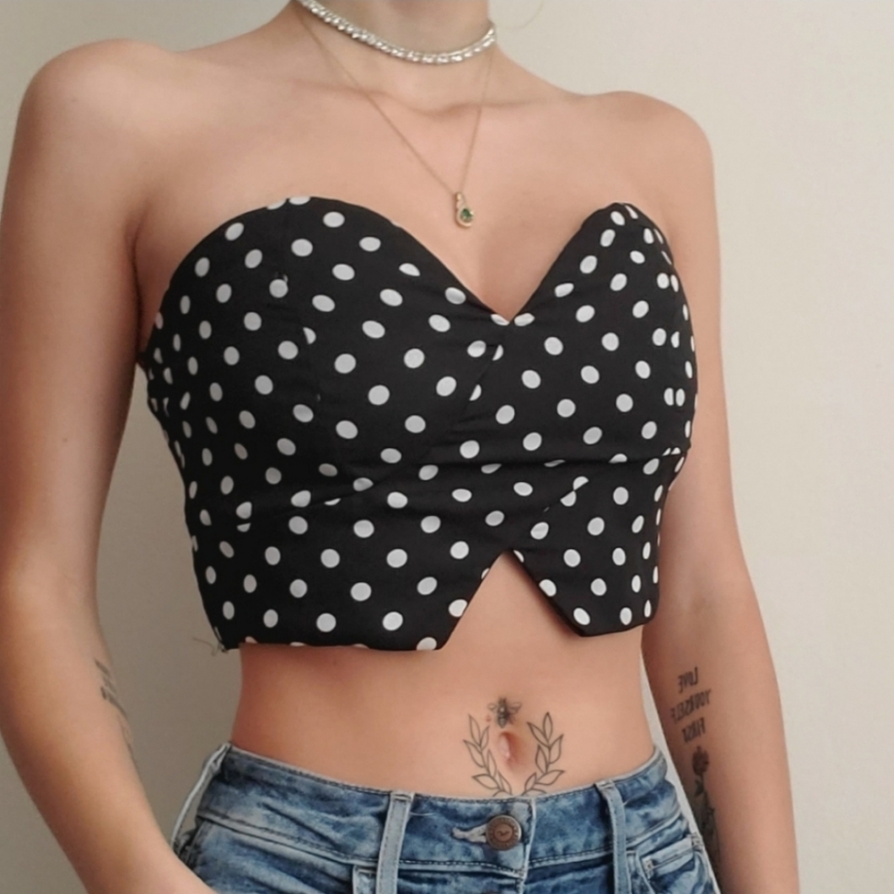 Polka Dot Revamped Top
